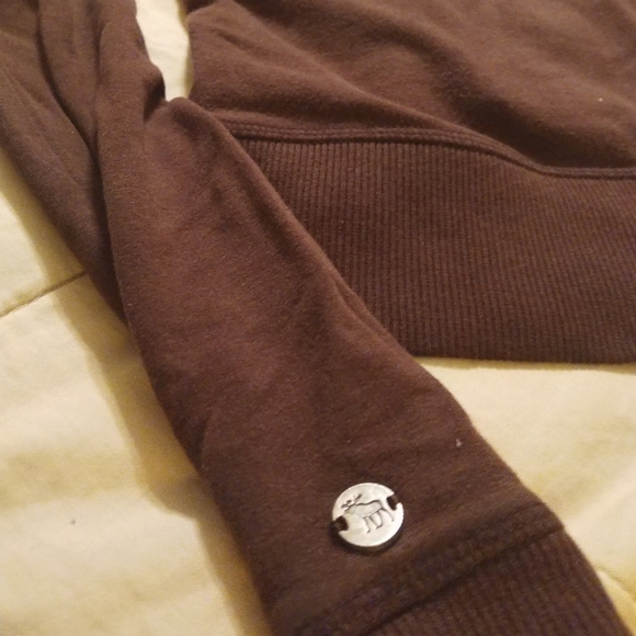 Brown Abercrombie hoodie S - Picture 3 of 4